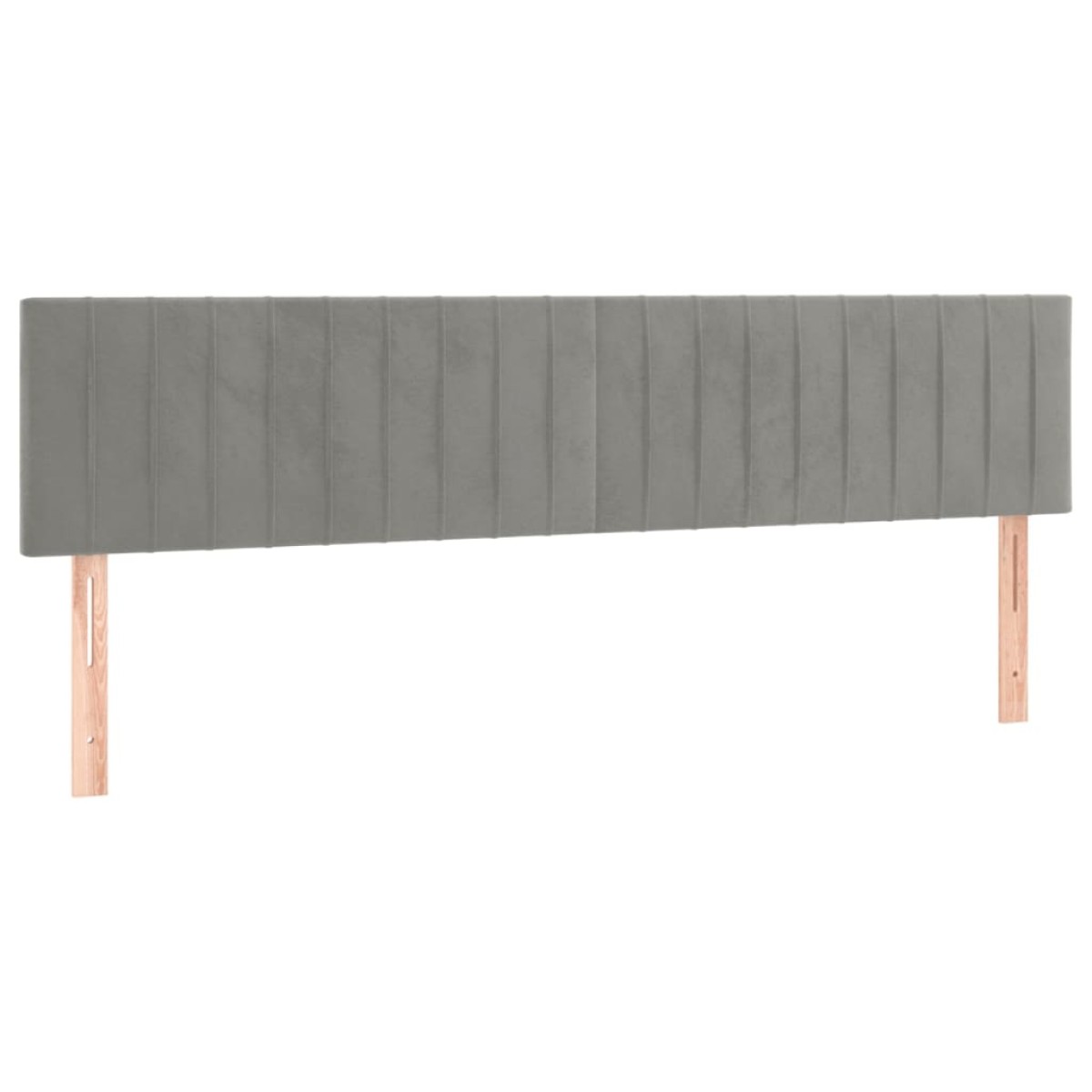 vidaXL Κεφαλάρια Κρεβατιού 2 τεμ. Αν. Γκρι 80 x 5 x 78/88εκ.Βελούδινο