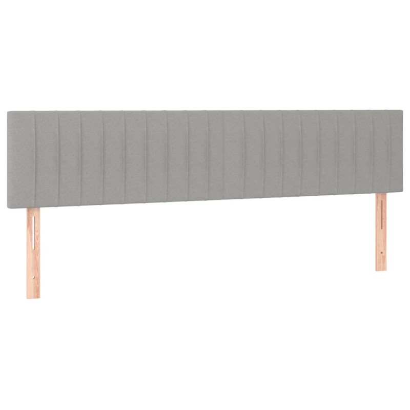 vidaXL Κεφαλάρια Αν. Γκρι 180x5x78/88 εκ. Ύφασμα