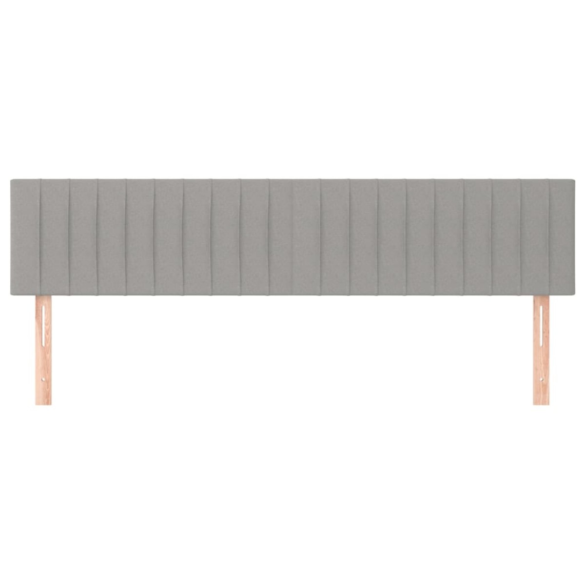 vidaXL Κεφαλάρια Κρεβατιού 2 τεμ. Αν. Γκρι 90x5x78/88 εκ. Υφασμάτινο