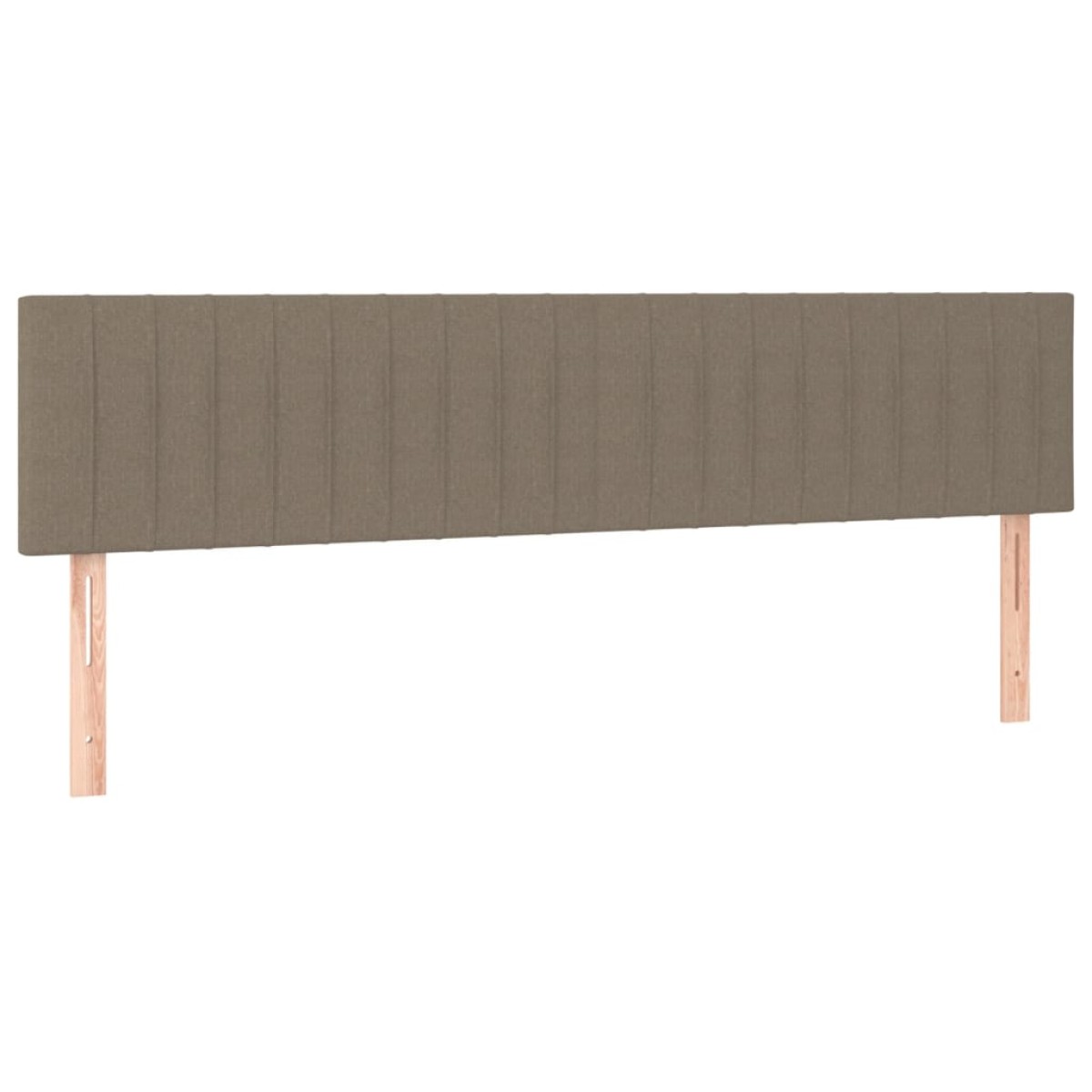 vidaXL Κεφαλάρια Κρεβατιού 2 τεμ. Taupe 90x5x78/88 εκ. Υφασμάτινο
