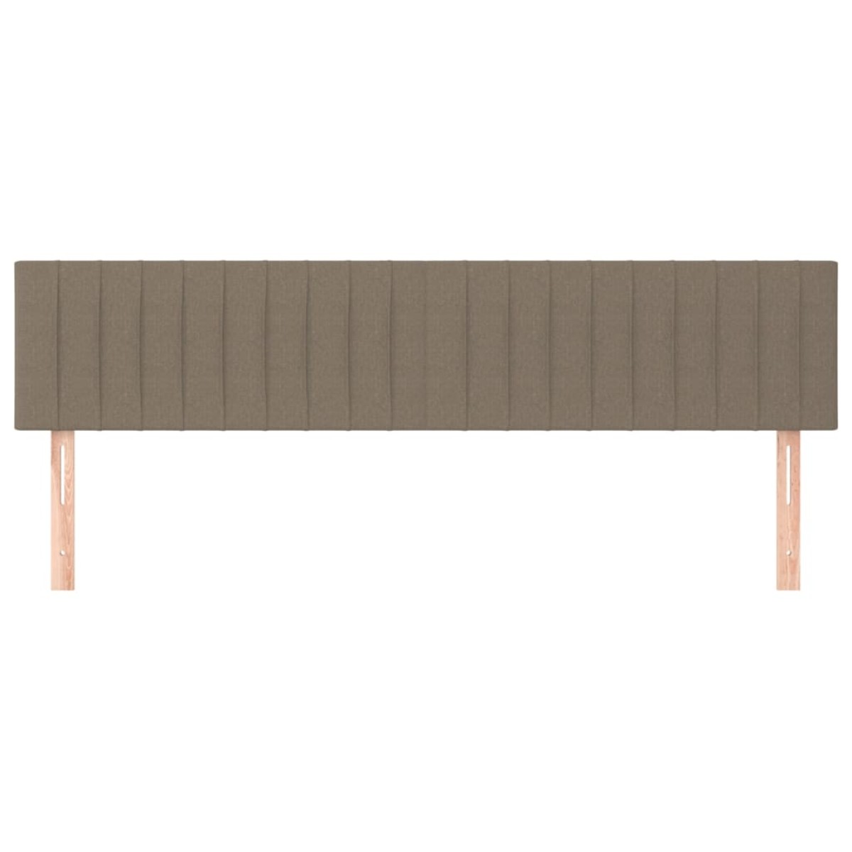 vidaXL Κεφαλάρια Κρεβατιού 2 τεμ. Taupe 90x5x78/88 εκ. Υφασμάτινο