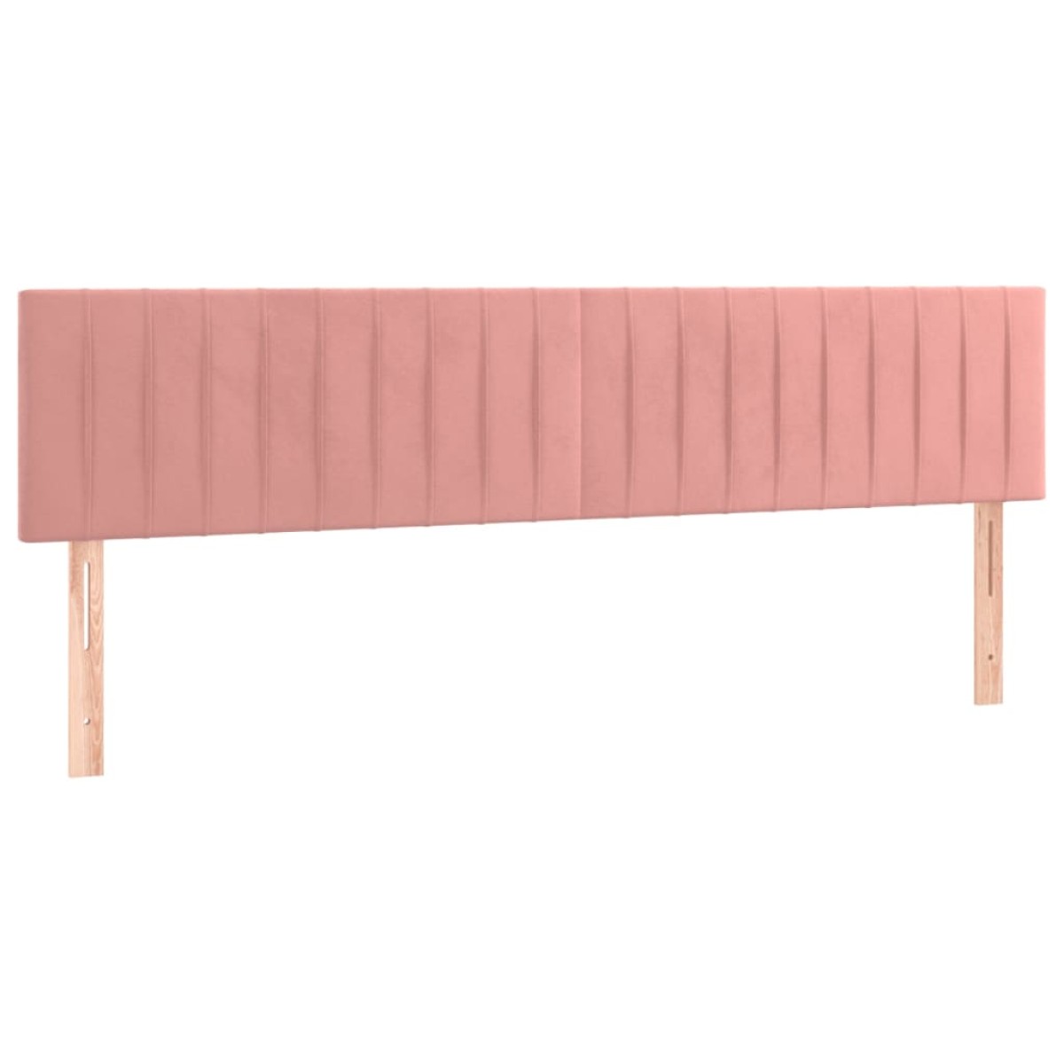 vidaXL Κεφαλάρια Κρεβατιού 2 τεμ. Ροζ 100x5x78/88 εκ. Βελούδινο