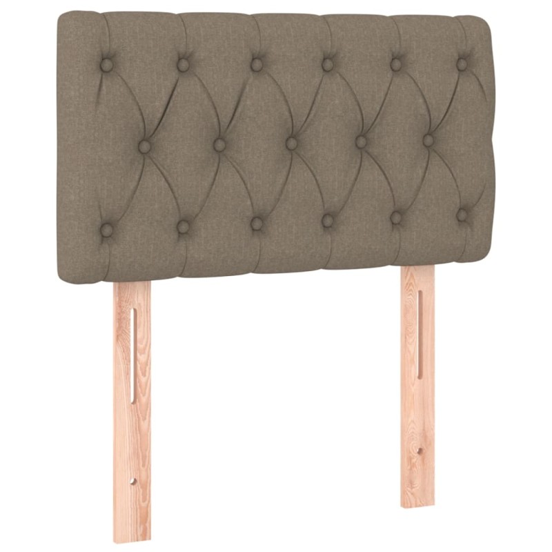 vidaXL Κεφαλάρι Κρεβατιού Taupe 80x7x78/88 εκ. Υφασμάτινο