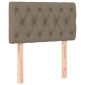 vidaXL Κεφαλάρι Κρεβατιού Taupe 80x7x78/88 εκ. Υφασμάτινο
