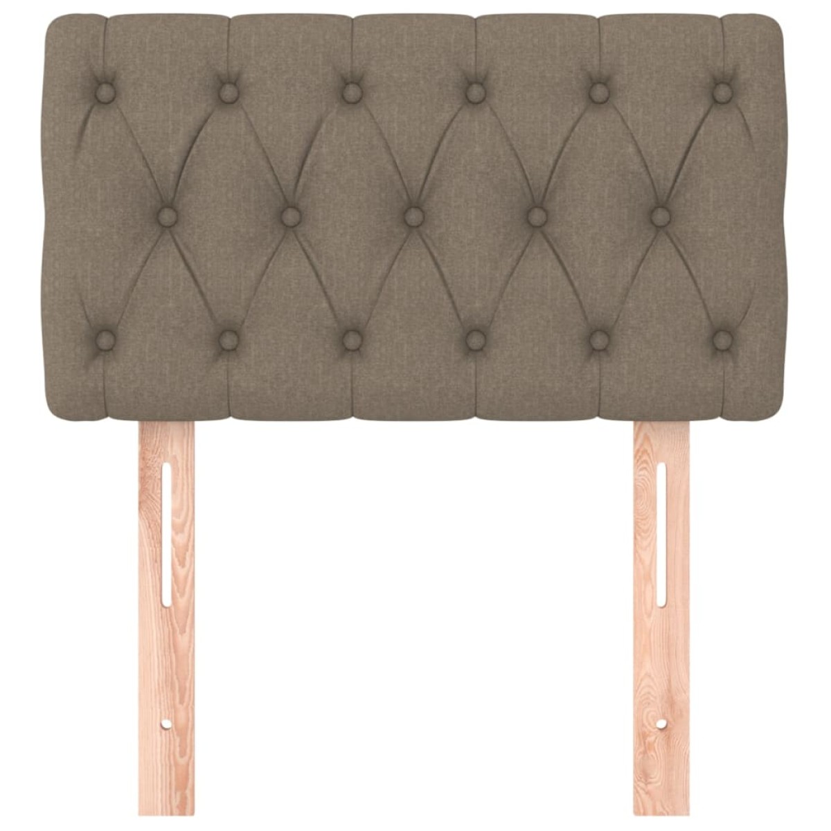 vidaXL Κεφαλάρι Κρεβατιού Taupe 80x7x78/88 εκ. Υφασμάτινο