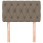 vidaXL Κεφαλάρι Κρεβατιού Taupe 80x7x78/88 εκ. Υφασμάτινο