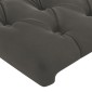 vidaXL Κεφαλάρι Κρεβατιού Σκούρο Γκρι 90x7x78/88 εκ. Βελούδινο
