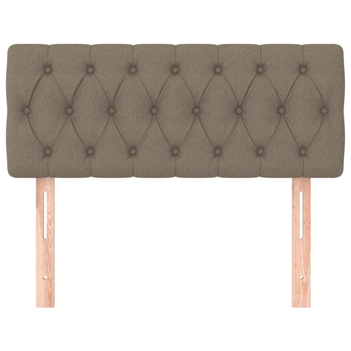 vidaXL Κεφαλάρι Κρεβατιού Taupe 100x7x78/88 εκ. Υφασμάτινο