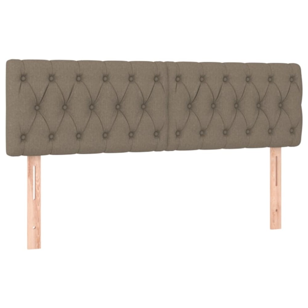vidaXL Κεφαλάρια Taupe 160x7x78/88 εκ. Ύφασμα