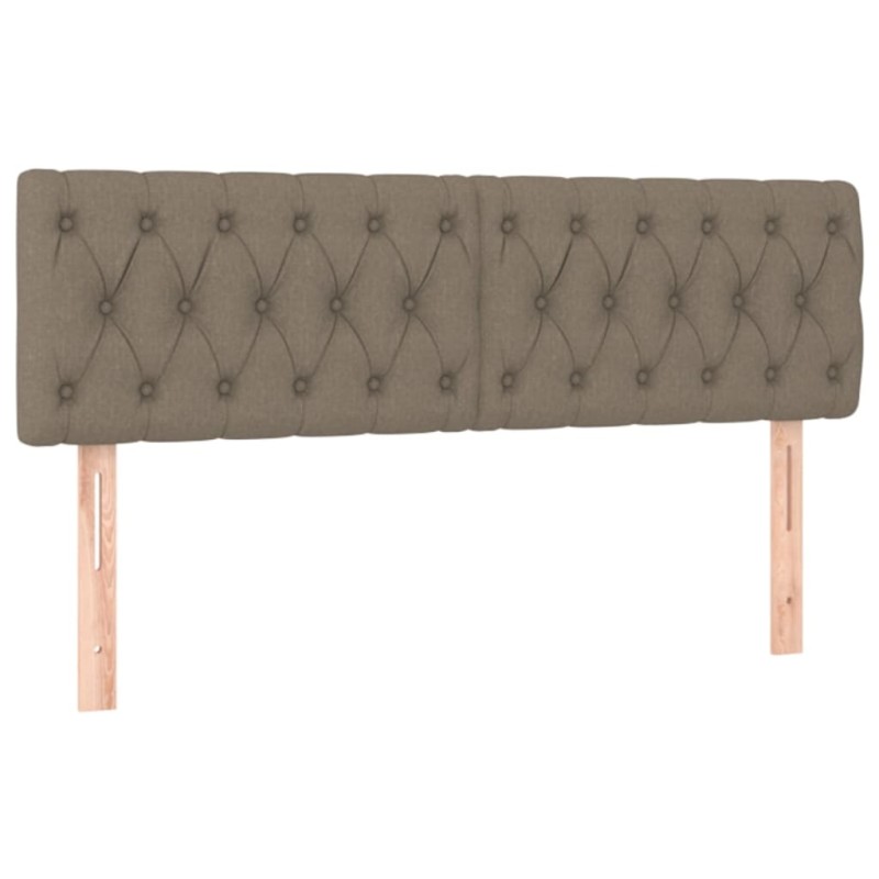 vidaXL Κεφαλάρια Taupe 160x7x78/88 εκ. Ύφασμα