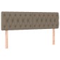 vidaXL Κεφαλάρια Κρεβατιού 2 τεμ. Taupe 80x7x78/88 εκ. Υφασμάτινο