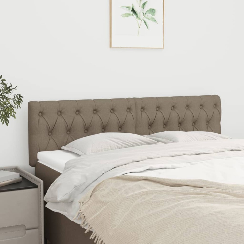 vidaXL Κεφαλάρια Taupe 160x7x78/88 εκ. Ύφασμα