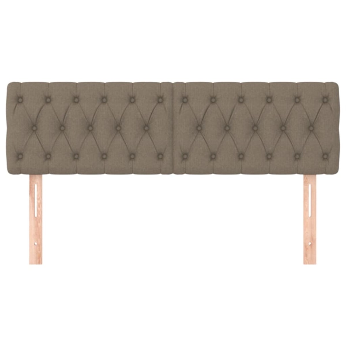 vidaXL Κεφαλάρια Κρεβατιού 2 τεμ. Taupe 80x7x78/88 εκ. Υφασμάτινο
