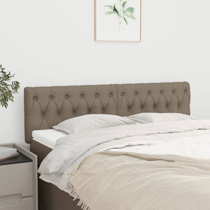vidaXL Κεφαλάρια Taupe 160x7x78/88 εκ. Ύφασμα
