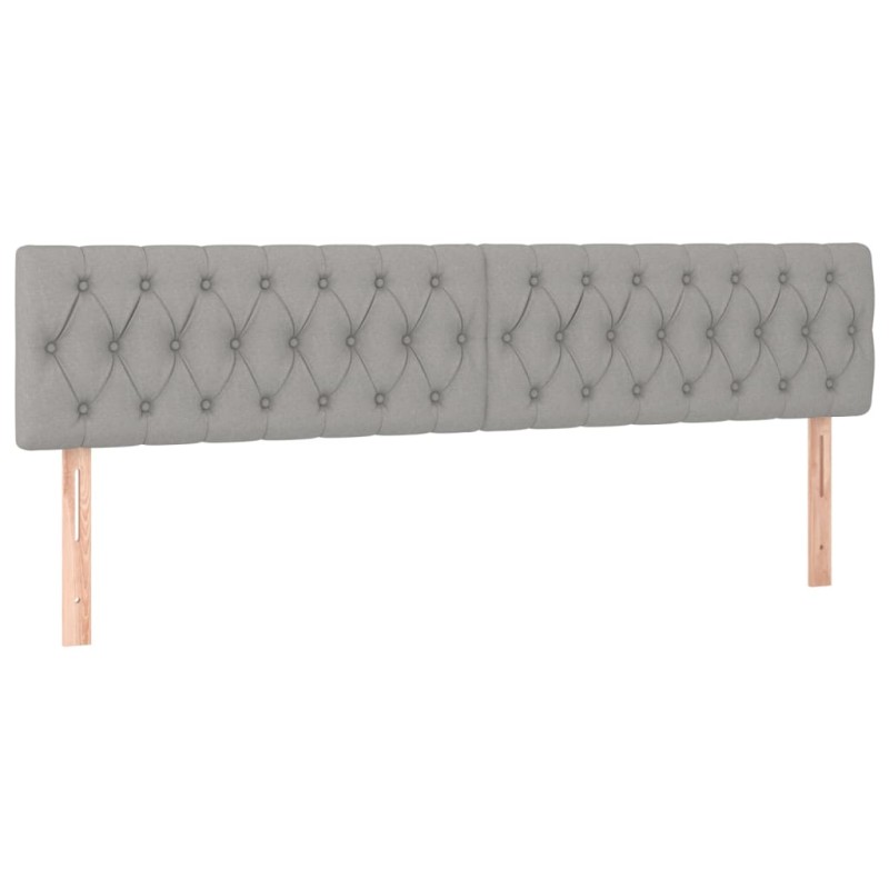 vidaXL Κεφαλάρια Αν. Γκρι 180x7x78/88 εκ. Ύφασμα
