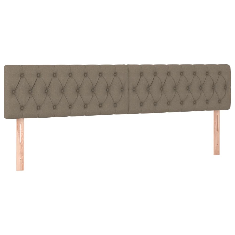 vidaXL Κεφαλάρια Ύφασμα 180x7x78/88 εκ. Taupe