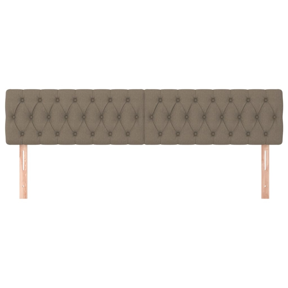 vidaXL Κεφαλάρια Κρεβατιού 2 τεμ. Taupe 90x7x78/88 εκ. Υφασμάτινο