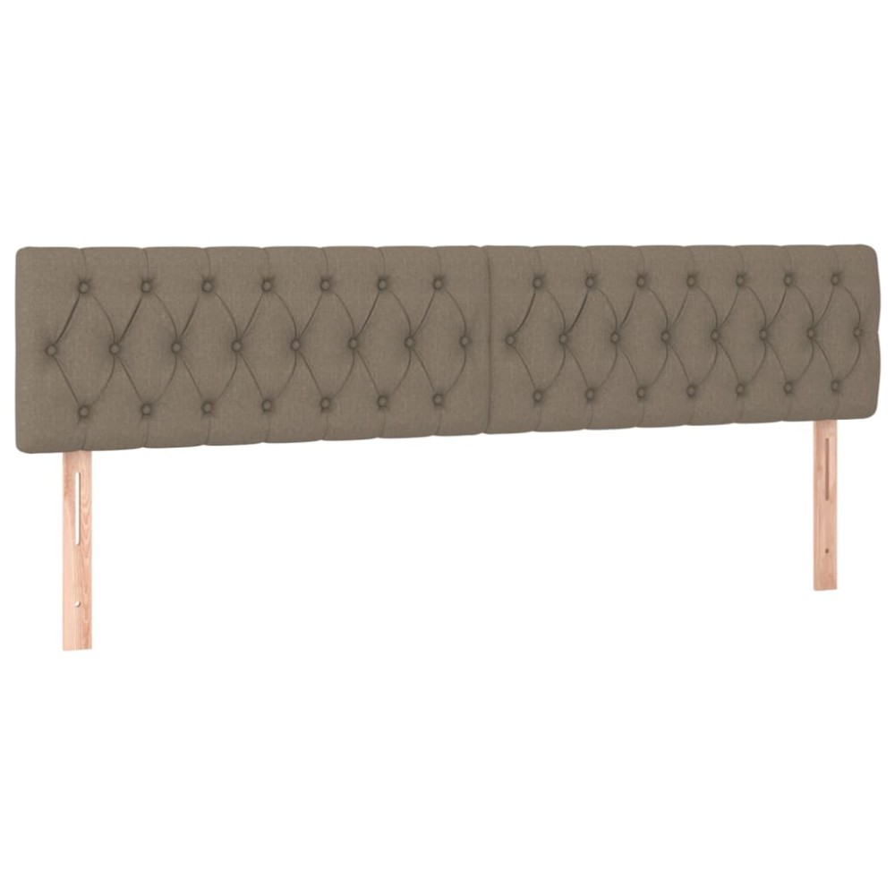 vidaXL Κεφαλάρια Taupe 200x7x78/88 εκ. Ύφασμα