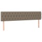 vidaXL Κεφαλάρια Κρεβατιού 2 τεμ. Taupe 100x7x78/88 εκ. Υφασμάτινο