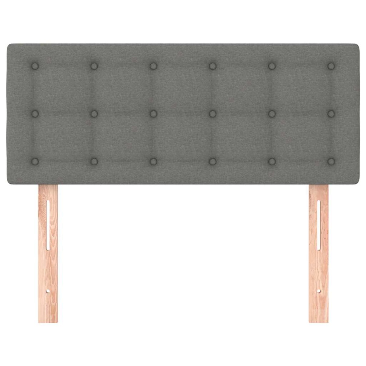 vidaXL Κεφαλάρι Κρεβατιού Σκούρο Γκρι 80 x 5 x 78/88 εκ. Υφασμάτινο