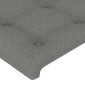 vidaXL Κεφαλάρι Κρεβατιού Σκούρο Γκρι 80 x 5 x 78/88 εκ. Υφασμάτινο