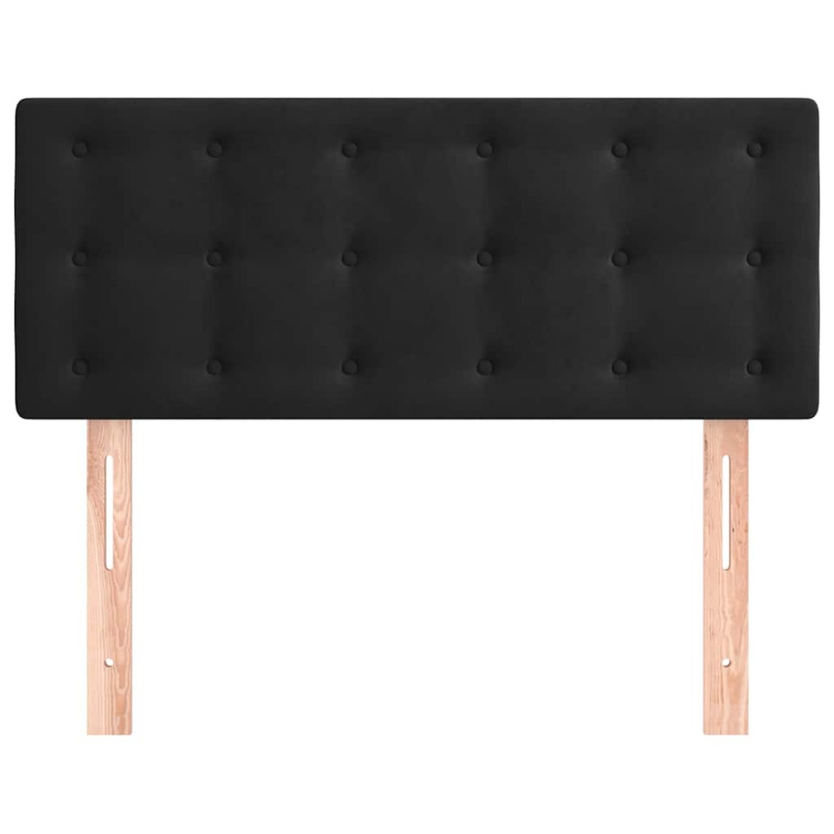 vidaXL Κεφαλάρι Κρεβατιού Μαύρο 80 x 5 x 78/88 εκ. Βελούδινο