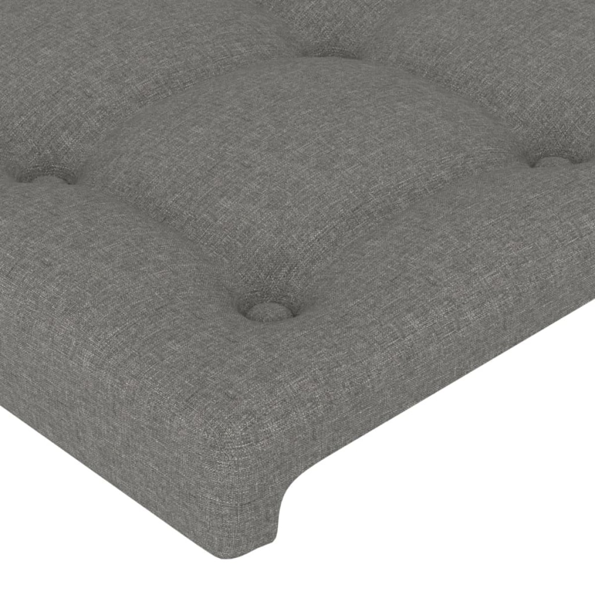 vidaXL Κεφαλάρι Κρεβατιού Σκούρο Γκρι 90x5x78/88 εκ. Υφασμάτινο
