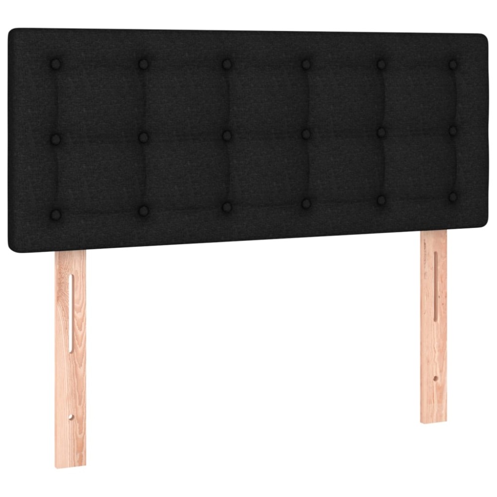 vidaXL Κεφαλάρι Κρεβατιού Μαύρο 90x5x78/88 εκ. Υφασμάτινο