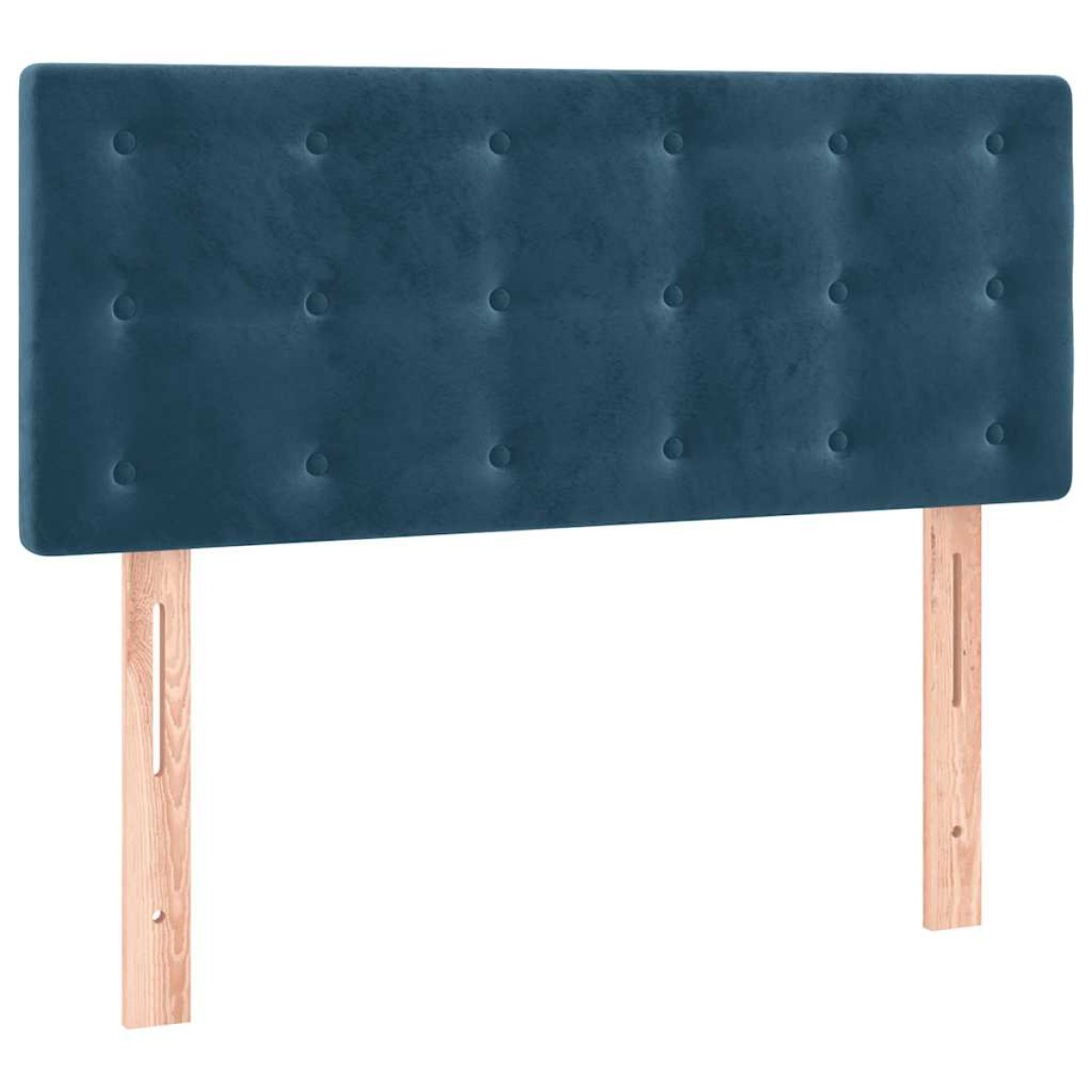 vidaXL Κεφαλάρι Κρεβατιού Σκούρο Μπλε 90x5x78/88 εκ. Βελούδινο