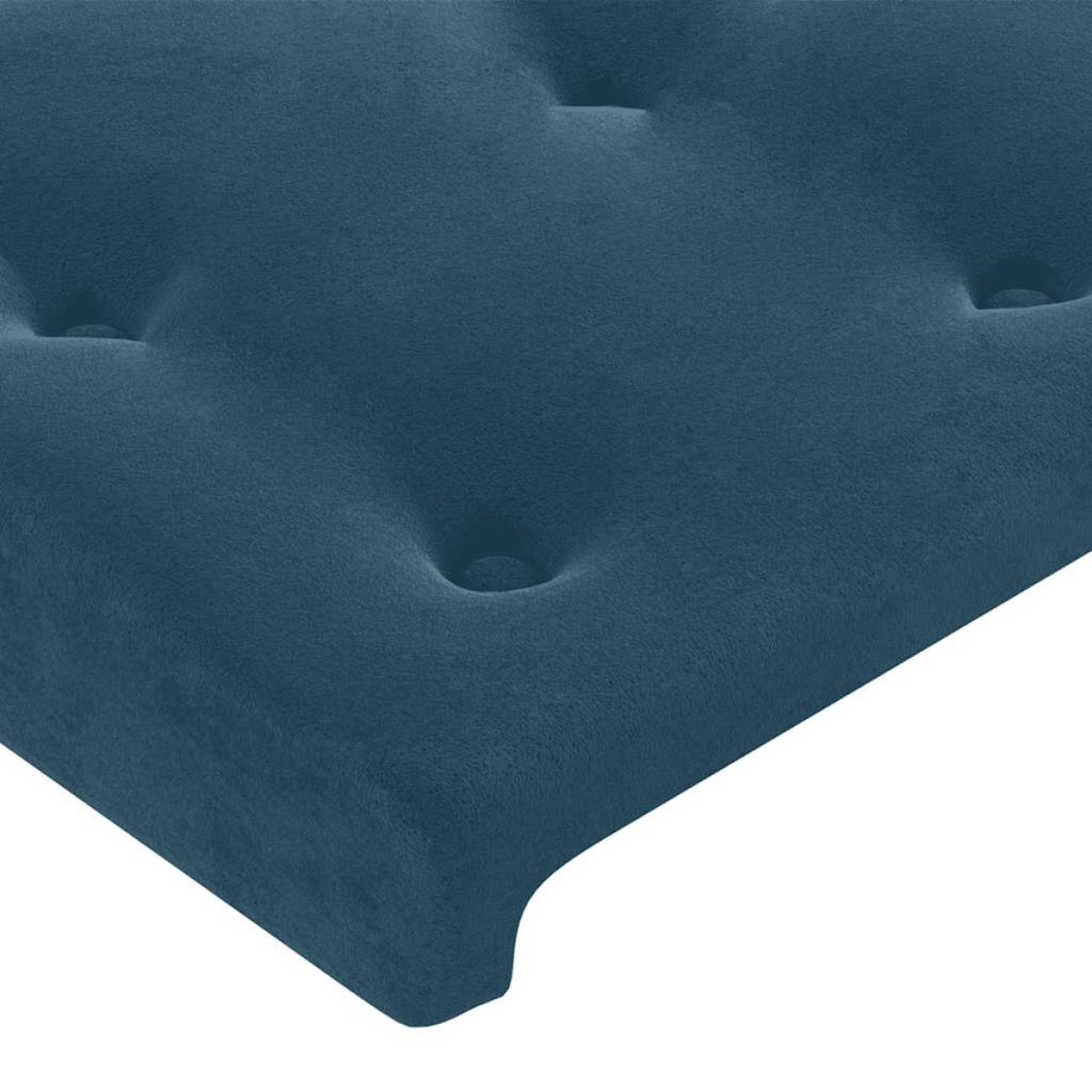 vidaXL Κεφαλάρι Κρεβατιού Σκούρο Μπλε 90x5x78/88 εκ. Βελούδινο
