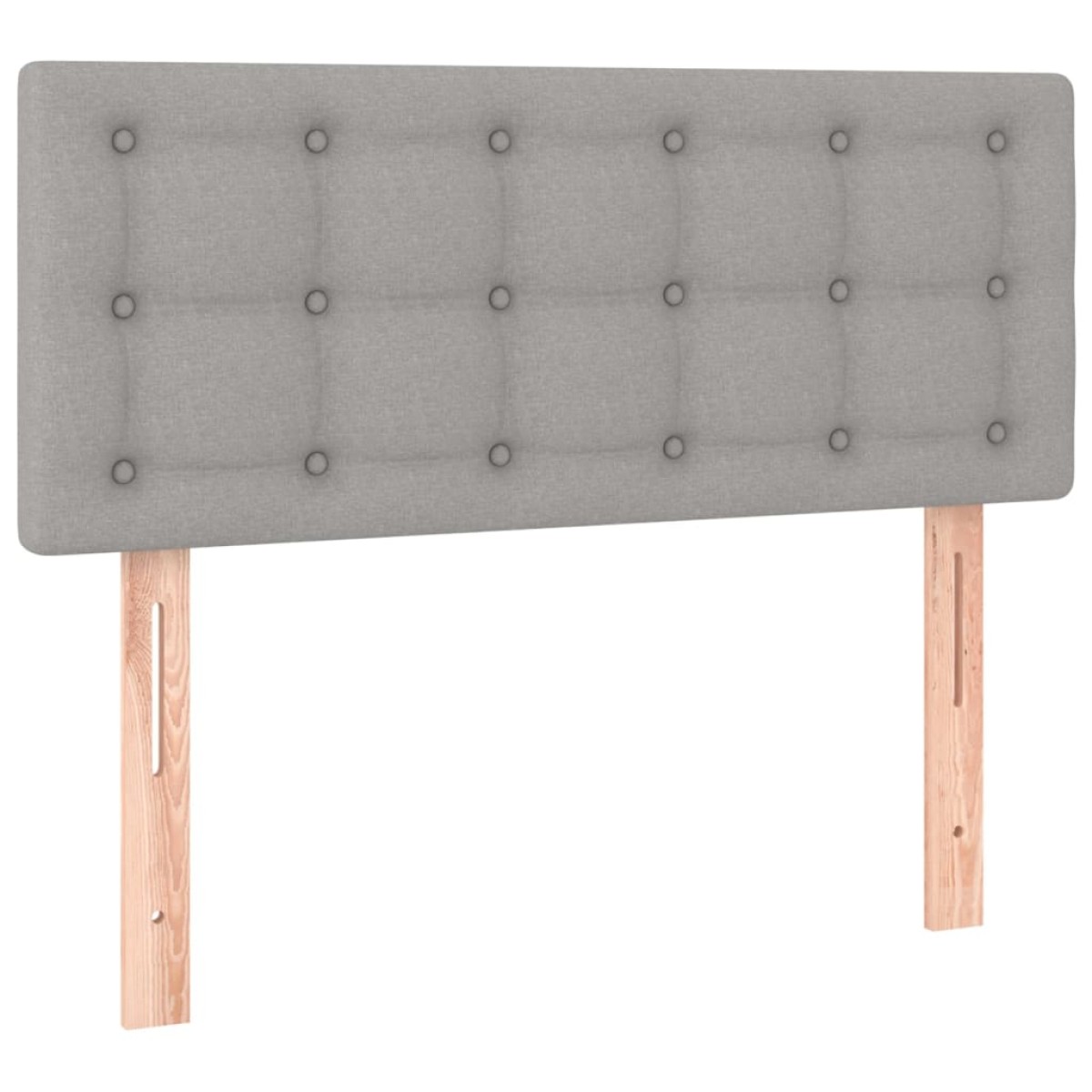 vidaXL Κεφαλάρι Κρεβατιού Ανοιχτό Γκρι 100x5x78/88 εκ. Υφασμάτινο