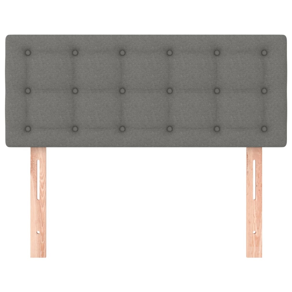 vidaXL Κεφαλάρι Κρεβατιού Σκούρο Γκρι 100x5x78/88 εκ. Υφασμάτινο