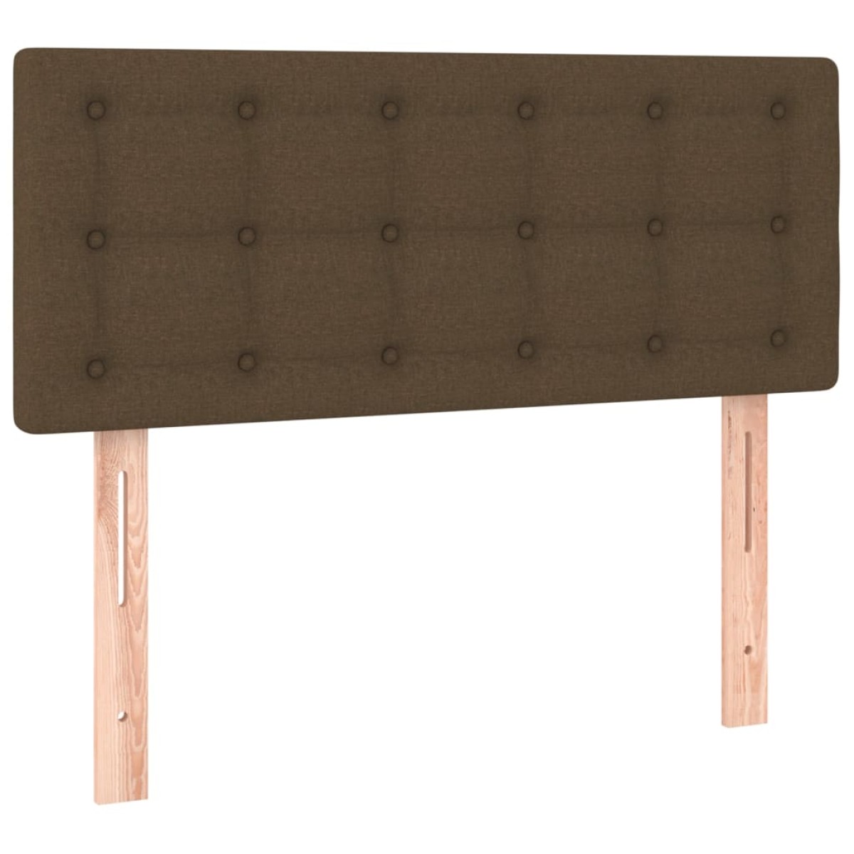 vidaXL Κεφαλάρι Κρεβατιού Σκούρο Καφέ 100x5x78/88 εκ. Υφασμάτινο