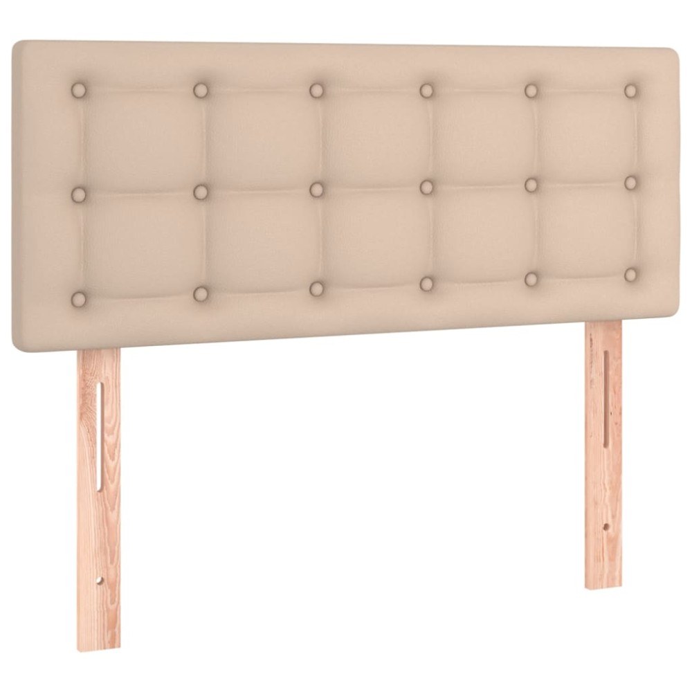 vidaXL Κεφαλάρι Κρεβατιού Καπουτσίνο 100x5x78/88 εκ. Συνθετικό Δέρμα