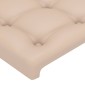 vidaXL Κεφαλάρι Κρεβατιού Καπουτσίνο 100x5x78/88 εκ. Συνθετικό Δέρμα