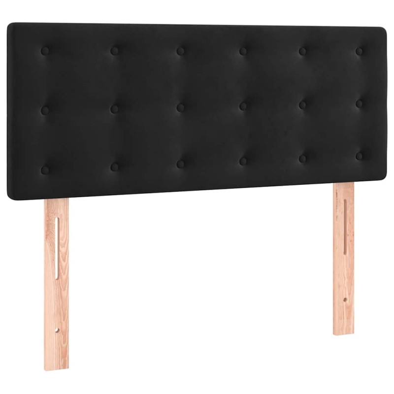 vidaXL Κεφαλάρι Κρεβατιού Μαύρο 100x5x78/88 εκ. Βελούδινο