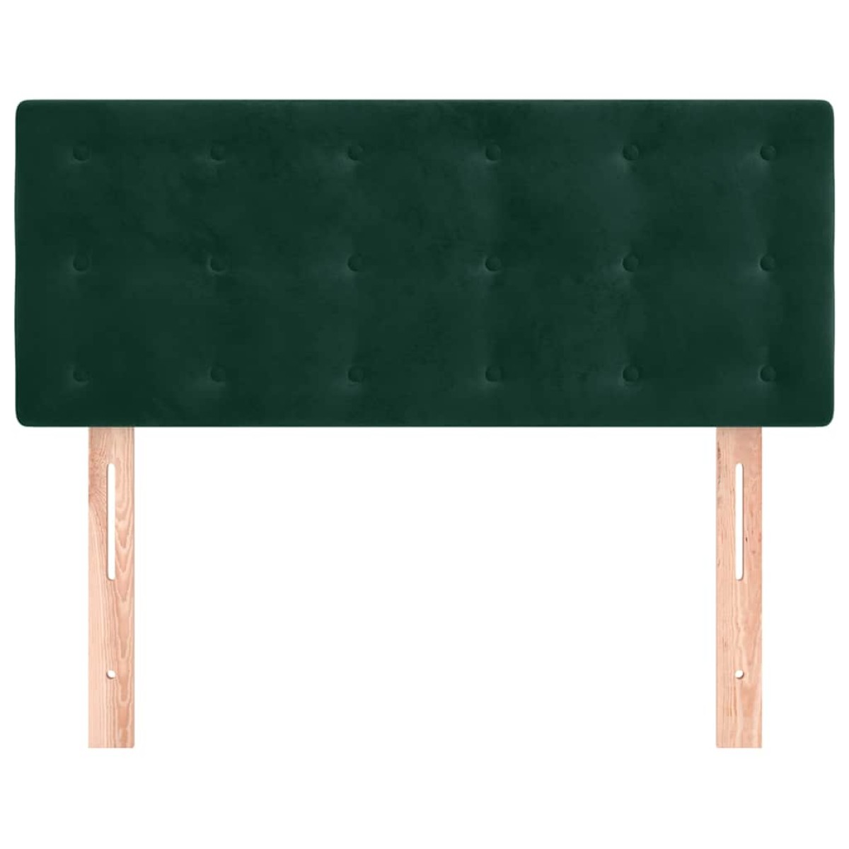 vidaXL Κεφαλάρι Κρεβατιού Σκούρο Πράσινο 100x5x78/88 εκ. Βελούδινο