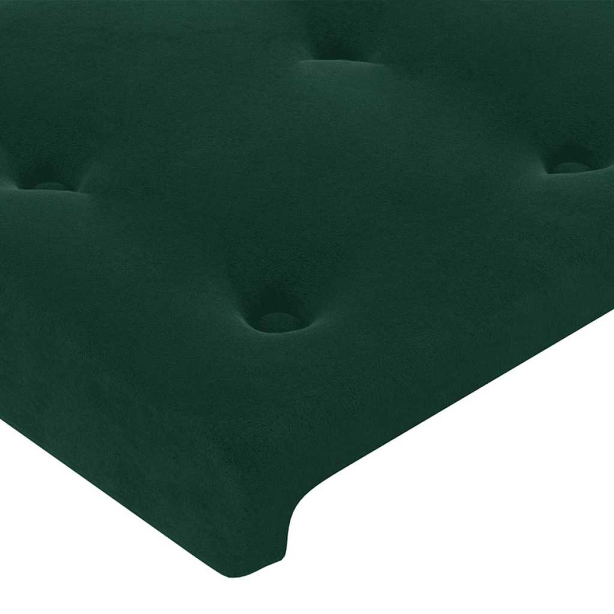 vidaXL Κεφαλάρι Κρεβατιού Σκούρο Πράσινο 100x5x78/88 εκ. Βελούδινο
