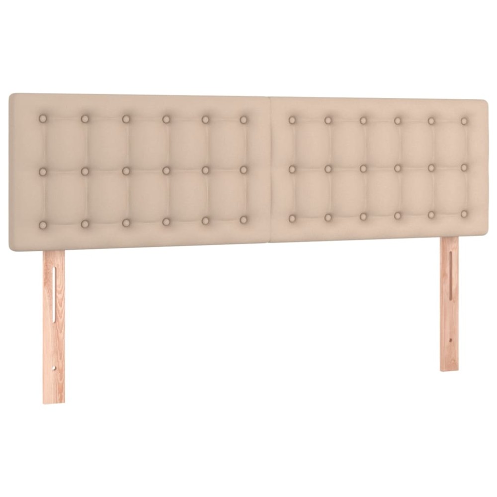 vidaXL Κεφαλάρια Καπουτσίνο 144x5x78/88 εκ. από Συνθετικό Δέρμα