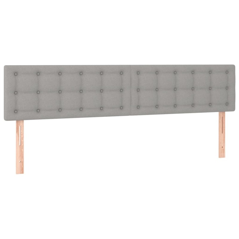 vidaXL Κεφαλάρια Αν. Γκρι 180x5x78/88 εκ. Ύφασμα