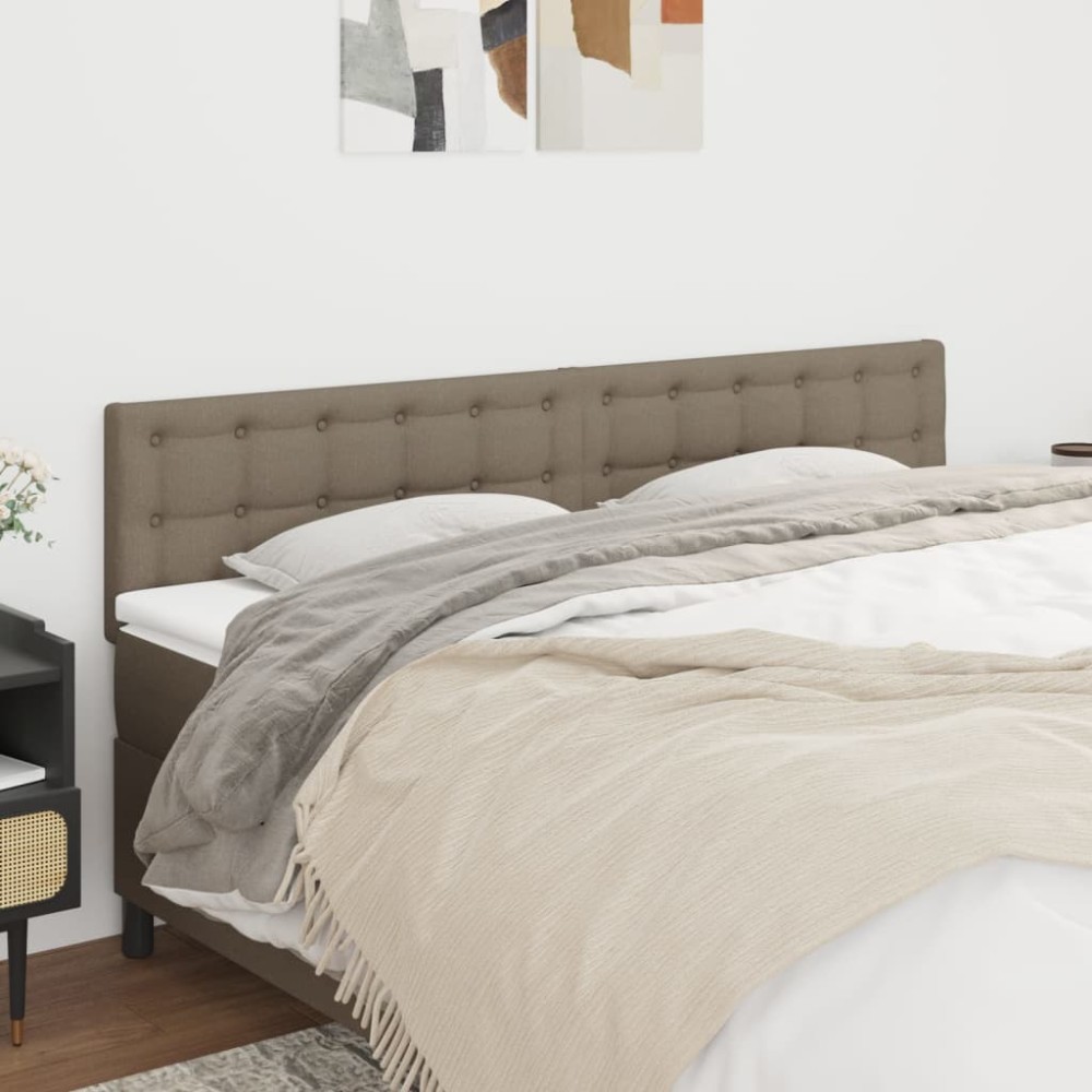 vidaXL Κεφαλάρια Ύφασμα 180x5x78/88 εκ. Taupe