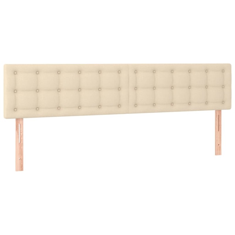 vidaXL Κεφαλάρια Κρεμ 180x5x78/88 εκ. Ύφασμα