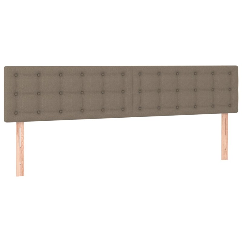 vidaXL Κεφαλάρια Taupe 200x5x78/88 εκ. Ύφασμα