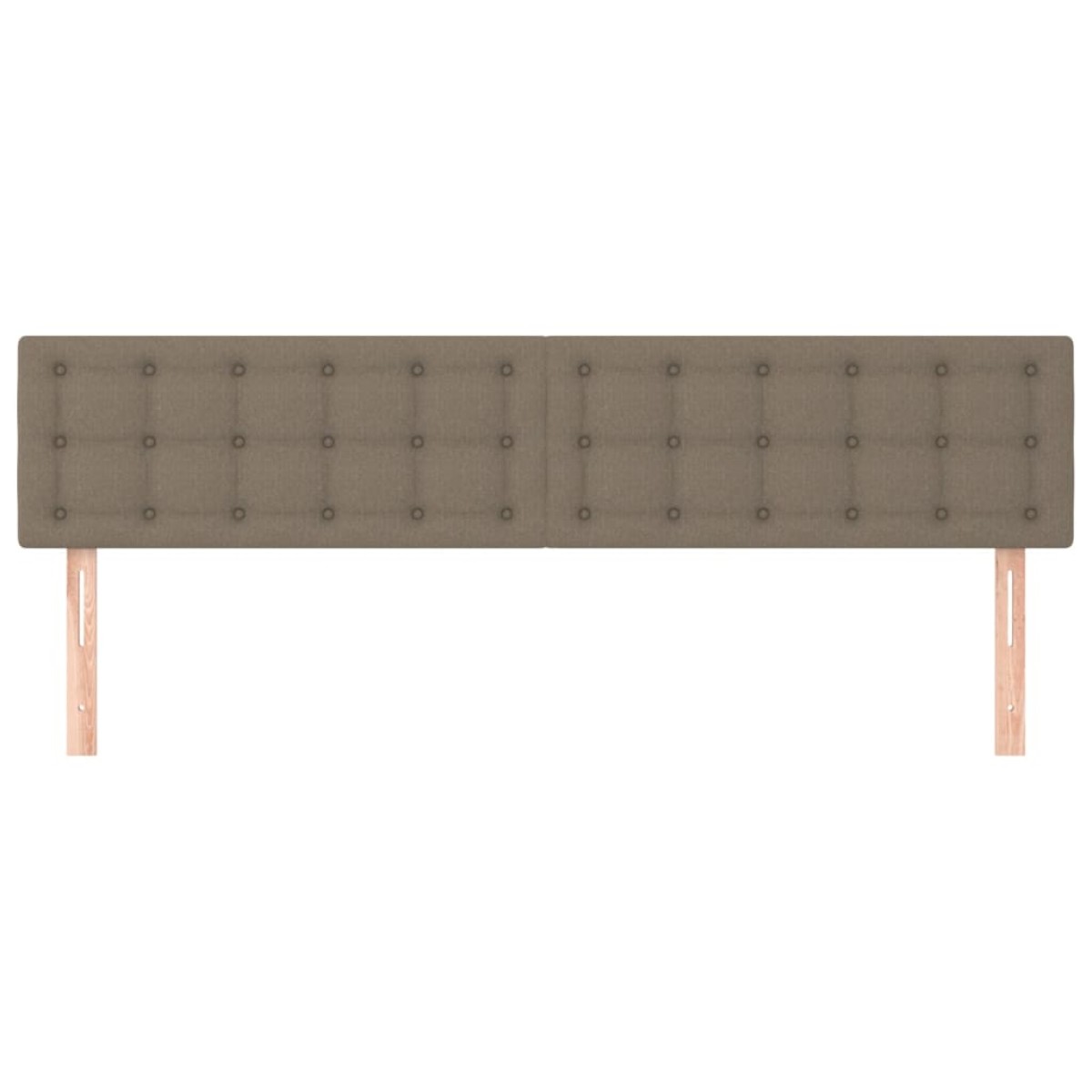 vidaXL Κεφαλάρια Κρεβατιού 2 τεμ. Taupe 100x5x78/88 εκ. Υφασμάτινο