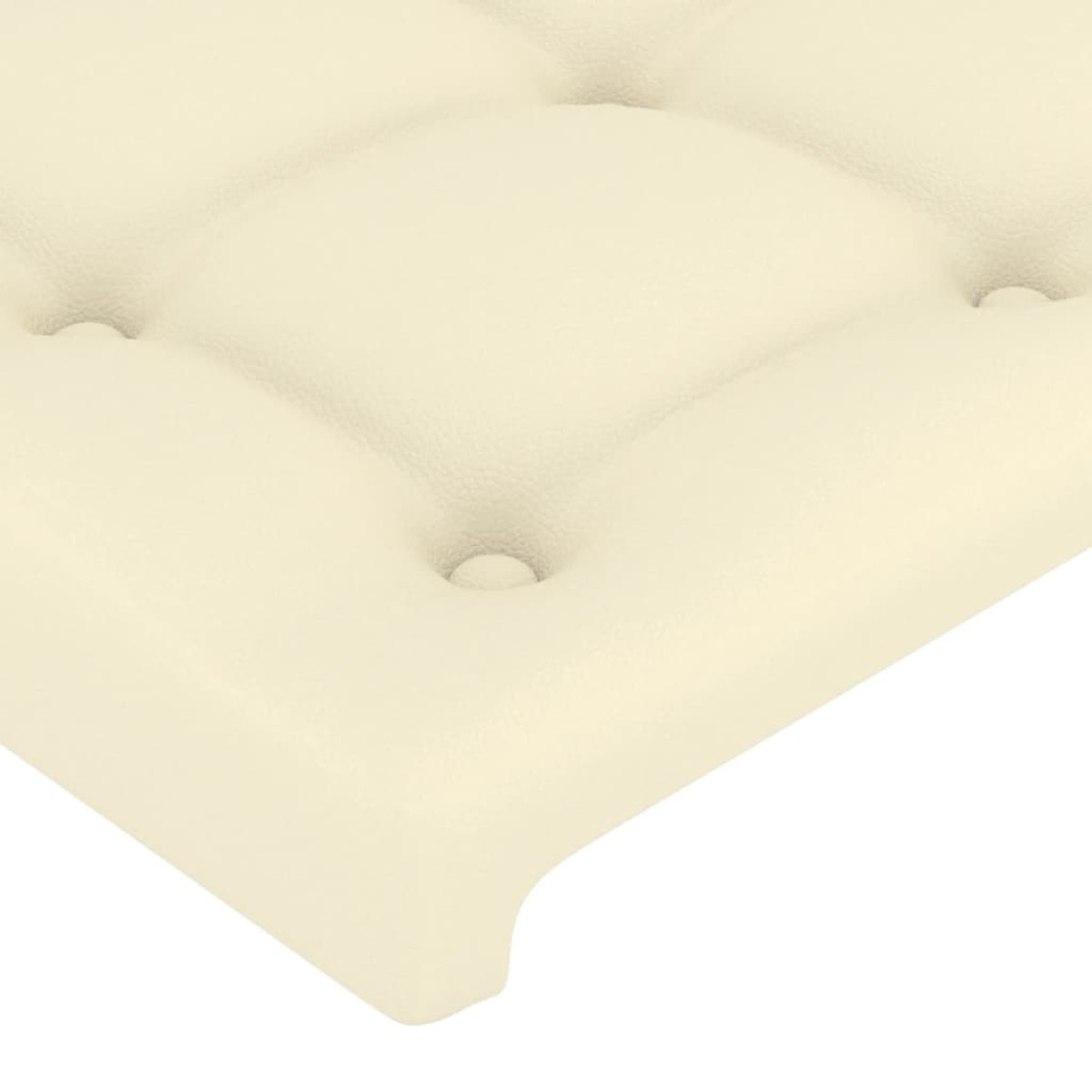 vidaXL Κεφαλάρια Κρεβατιού 2 τεμ. Κρεμ 100x5x78/88 εκ. Συνθετικό Δέρμα