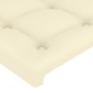 vidaXL Κεφαλάρια Κρεβατιού 2 τεμ. Κρεμ 100x5x78/88 εκ. Συνθετικό Δέρμα
