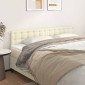 vidaXL Κεφαλάρια Κρεβατιού 2 τεμ. Κρεμ 100x5x78/88 εκ. Συνθετικό Δέρμα