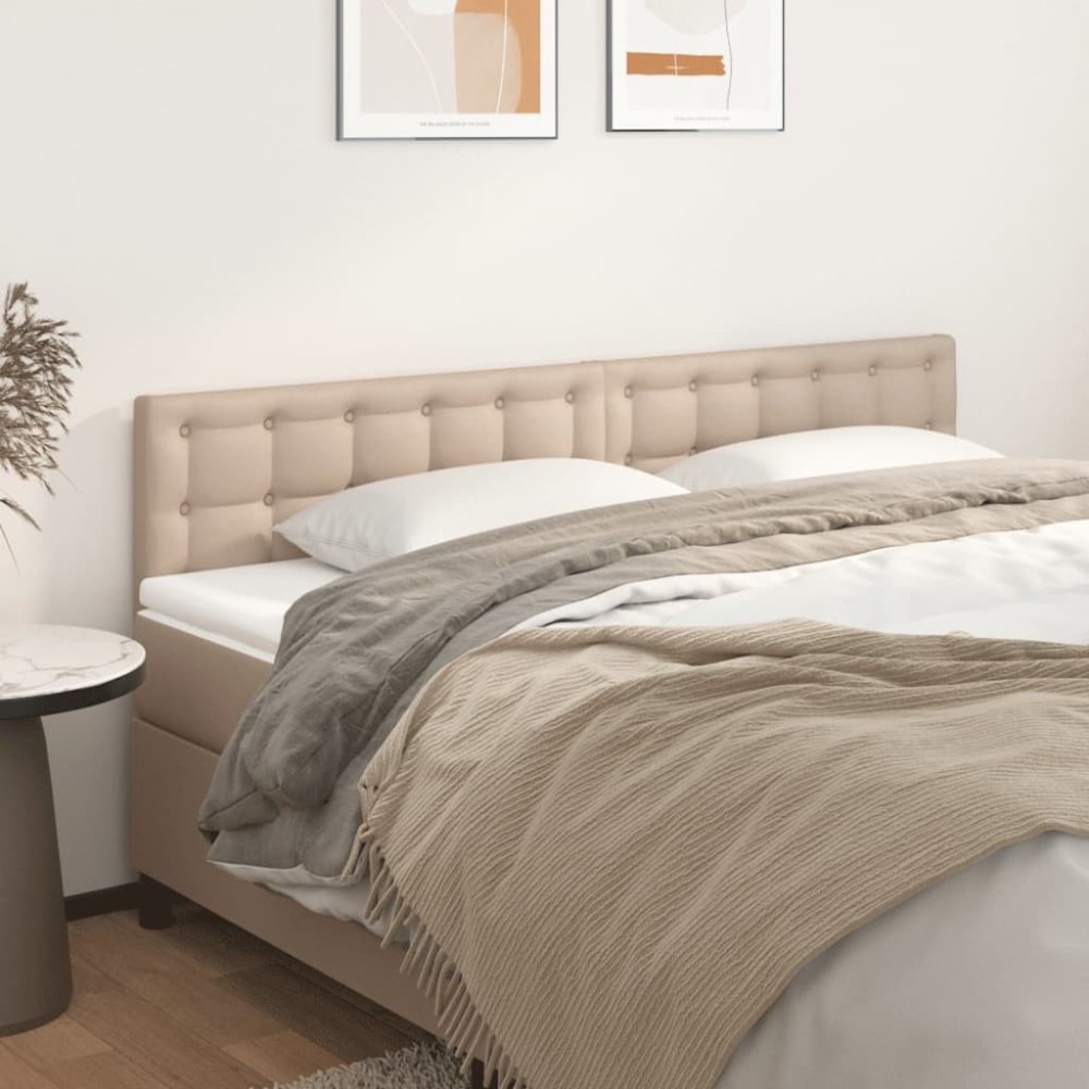 vidaXL Κεφαλάρια Καπουτσίνο 200x5x78/88 εκ. από Συνθετικό Δέρμα
