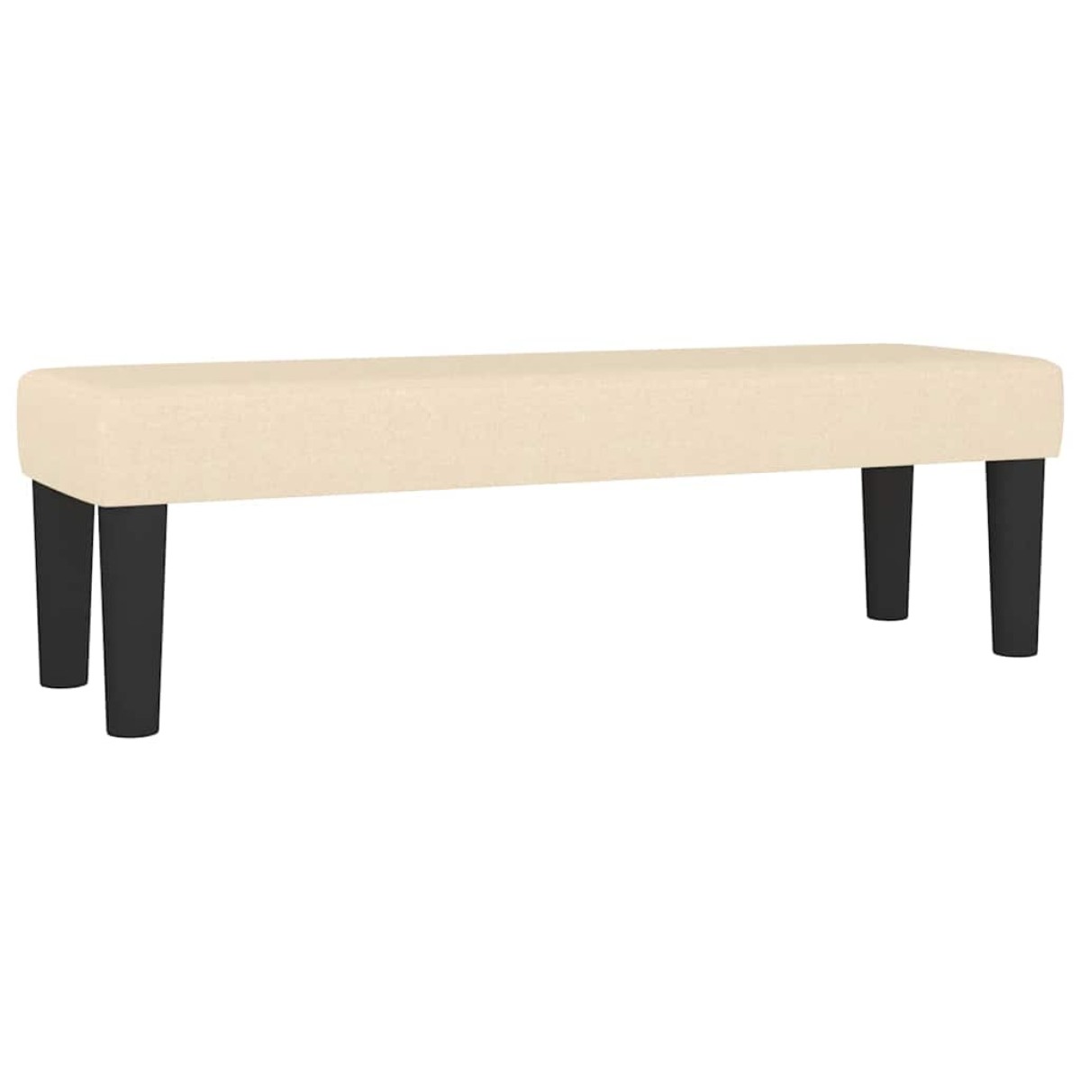 vidaXL Πάγκος Κρεμ 100x30x30 εκ. Υφασμάτινος