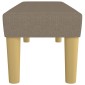 vidaXL Πάγκος Taupe 100x30x30 εκ. Υφασμάτινος